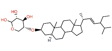 24-Ethyl-5a-cholest-22-en-3b-ol 3-O-b-D-xylopyranoside